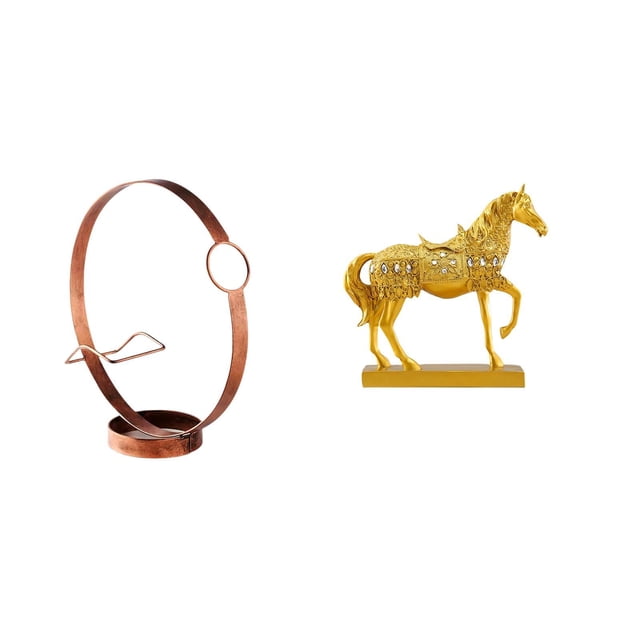 Portabotellas de vino,Soporte para botellas de vino,soporte para botellas de vino,estante de hierro,Decoración de gabinete de vino tinto de regalo de barra de cocina,Estatuas de