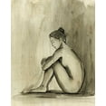 thumbnail image 2 of Harper, Ethan 15x18 White Modern Wood Framed Museum Art Print Titled - Sumi-e Figure IV, 2 of 4