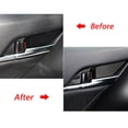 thumbnail image 2 of Xotic Tech 8pcs ABS Carbon Fiber Car Interior Door Handle Bowl Cover Trim Frame Decor for Toyota Camry 2018-2024, 2 of 8