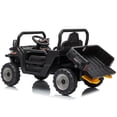 thumbnail image 5 of 24 Volt Ride on Toys, Joyracer Ride on Dump Truck with Remote, Dump Bed, Music, Shovel, Bluetooth, Black, 5 of 10