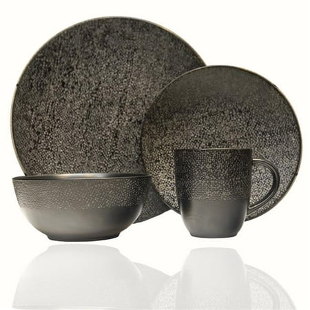 

Red Vanilla HN140-016 Matrix Black Dinner Set - 16 Piece