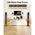 thumbnail image 2 of Sistema de cine en casa Bobtot A55 5.1 canales 600 W con subwoofer de 13,34 cm, 2 of 7