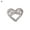 8#, variant on opvise Nail Decor Bow-tie Heart Shape DIY Design Alloy Nail Art Rhinestones Jewelry for Nail Salon