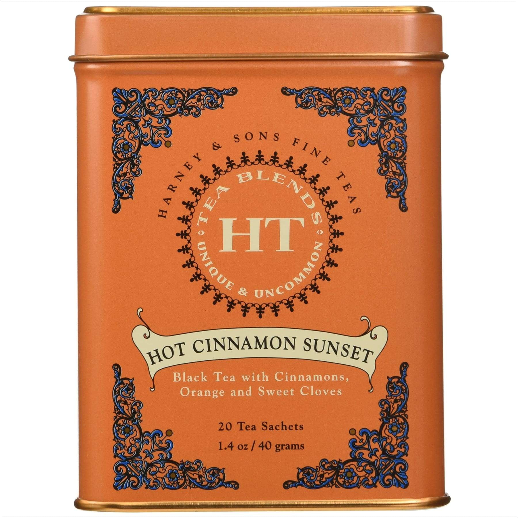 Harney & Sons Caffeinated Hot Cinnamon Sunset Black Tea with Orange and