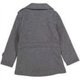 thumbnail image 2 of unik Girl Fleece Coat with Buttons, Dark Grey Size Medium, 2 of 6