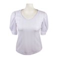 thumbnail image 1 of Blusa George Talla M Cuello U Blanco, 1 of 4