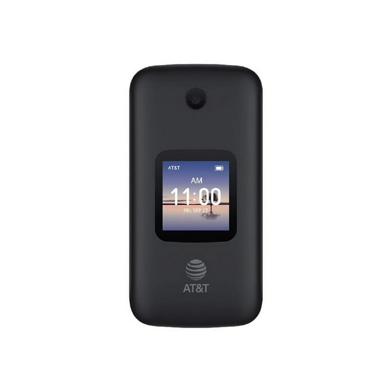 Alcatel AT&T Unlocked Smart FLIP Phone, Prepaid, 2.8