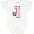 thumbnail image 3 of Inktastic Pink Ladybug 1st Birthday Girls Baby Bodysuit, 3 of 5
