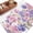 Light Purple Light Pink, variant on 5'x7' Area Rugs, Pink Purple Spring Floral Indoor Outdoor Area Rug for Living Room Bedroom, Summer Flower Botanical Washable Bathroom Rugs Kitchen Floor Carpet Mats Home Decor Aesthetic