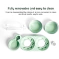 thumbnail image 5 of Comedero para gatos con doble elevación, inclinable 15°, antivómitos, 3 en 1, automático, con depósito de agua, disponible para gatos y cachorros (verde), 5 of 5