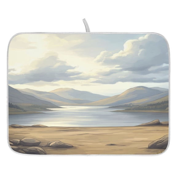 Riverside Dish Drying Mat for Kitchen, Quick Drying Absorbent Soft Durable 16" x 18"