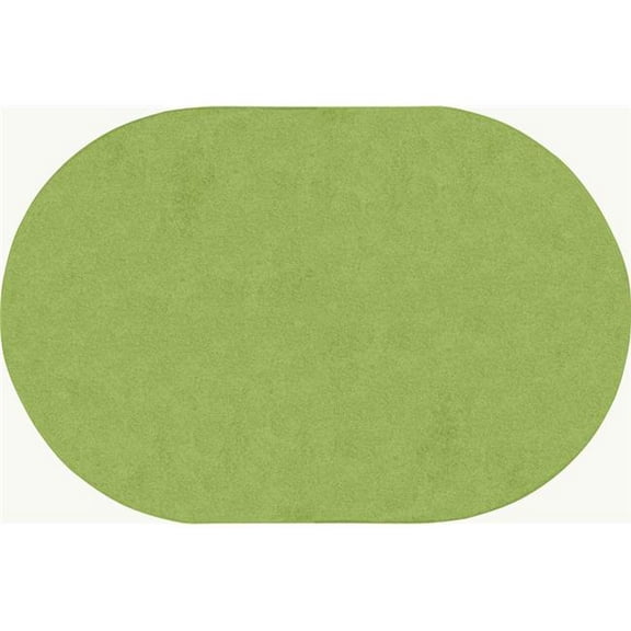 Just Kidding Classroom Oval Rug  Cobalt Blue - 6 x 9 in.