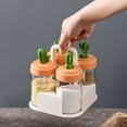 thumbnail image 3 of 1pc Kitchen Cactus Condiment Pot Spice Jar Spice Container With Lid Cactus Kitchen Jar Salt Jar Seasoning Box Seasoning Bottle, 3 of 7