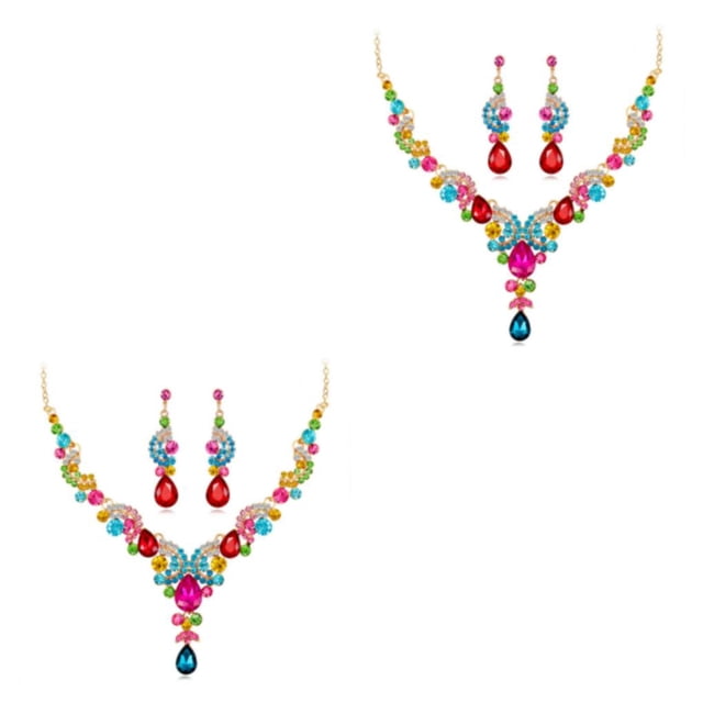 Collar de mujer Sonducket elegante nupcial 3 unids/set