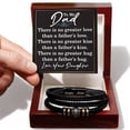 thumbnail image 6 of To My Dad Bracelet, Dad Christmas Gift, Inspirational Gifts for Father's Day from Son, Dad Gift from Daughter, No Greater Gift Than Father's Hug, 6 of 7