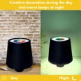 thumbnail image 4 of Lámpara de escritorio inalámbrica de 4000 mAh, 3 colores/RGB, cabezal de lámpara de botella portátil Retro extraíble, 4 of 5