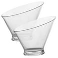 thumbnail image 4 of IBASETOY 2Pcs Clear Reusable Plastic Snack Bowls Food Containers for Salad Dessert and Fruit Storage, 4 of 8