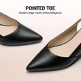 thumbnail image 4 of DREAM PAIRS Womens Slingback Chunky Heels for Women Comfortable Pointed Closed Toe Block Heels Wedding Party Women's Pumps Business Casual Work Dress Shoes, 4 of 7