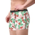 thumbnail image 2 of Yiaed Strawberry Print Men's Soft Cotton Boxer Shorts Breathable Boxers Underwear Moisture-Wicking Underwear Stretch Boxer Briefs for Man-Small, 2 of 5