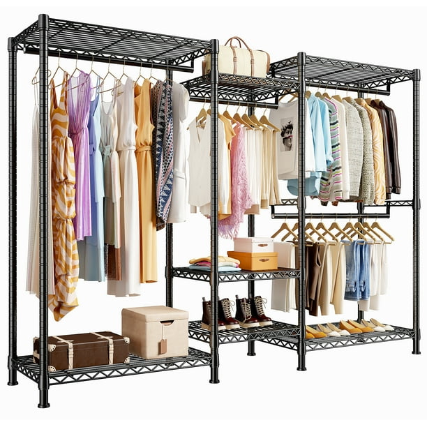 Raybee Wire Garment Rack Heavy Duty Clothes Rack Freestanding Closet