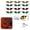 B, variant on Halloween Lighted Eyes Wall Decor, 12 Pairs LED Glowing Eyes Hanging Clings for Spooky Party Yard Home