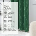 thumbnail image 3 of Deconovo Green Blackout Curtains Wave Line Foil Printed Window Drapes ,2 Panels, 52 x 72 inch, 3 of 4
