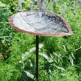 thumbnail image 2 of Achla Designs  Aspen Leaf Birdbath w/Stake, 12.5 Inch Long, Antique Brass Plated, 2 of 4