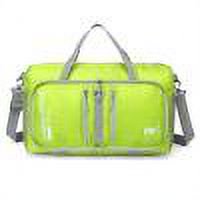 Bolsa De Viaje Plegable Bolsa de fitness impermeable correa de hombro ajustable bolsa de viaje plegable (verde)