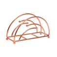 thumbnail image 1 of Support de Serviette en Papier de Table Durable Organisateur de Rangement Autoportant Rose Doré, 1 of 8