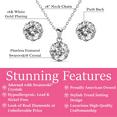 thumbnail image 2 of Cate & Chloe Eden 18k White Gold Plated Silver Jewelry Set with Swarovski Crystals Gift for Women, 2 of 9