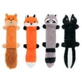 thumbnail image 6 of Dog Teething Toy Squeaky Racoons Cartoon Shape for Large & Small Dogs Plush Chew Toy Long Tail, 6 of 8