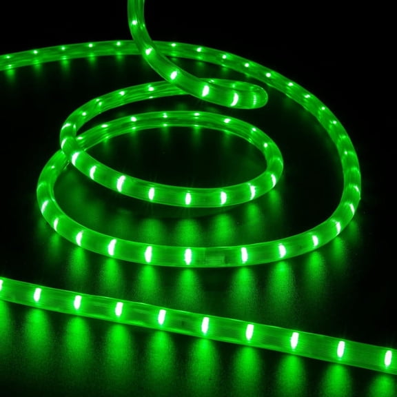 216 LED 18FT Strip Light, 110V Waterproof Flexible Indoor and Outdoor Decorative Lighting for Home/Garden/Building Decor(Green)