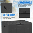 thumbnail image 6 of SUNCROWN 35 Gallon Deck Storage Box Resin Outdoor Storage Container with Handles-Black ﻿, 6 of 10
