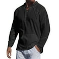 thumbnail image 2 of AherBiu Hoodies For Men Fleece Lined Drawstring Sweatshirts With Pockets Fall Winter Warm Solid Color Casual Workout Pullovers, 2 of 5