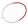 thumbnail image 2 of 2 Pack Badminton Rackets Alloy Lightweight Badminton Racquet Set Portable Badminton Equipment Sports Badminton Rackets for Adults Kids Athletes Games[Red], 2 of 8