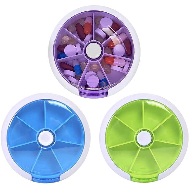 Pastillero De 7 Días Am Pm H Tablet Medicamento Contenedor Iser Dispensador Stora Portable