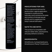 Wet Platinum Silicone-Based Unflavored Personal Lubricant, Ultra Long-Lasting Premium Lube for Men and Women, 6.1 fl oz