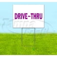 thumbnail image 1 of Drive-Thru (18" x 24") Yard Sign, Includes Metal Step Stake, 1 of 6