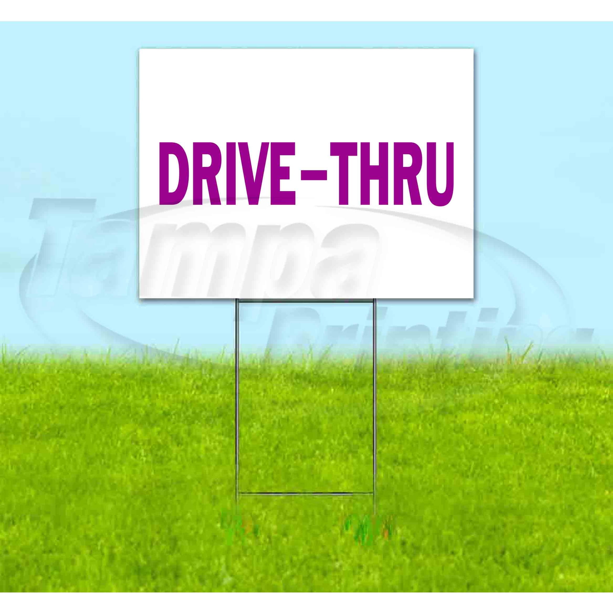 Drive-Thru (18 x 24 ) Yard Sign Includes Me… product image