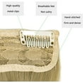 thumbnail image 3 of EcoNesxp 24 Inch Long Straight Clip-In Hair Extensions Inch Long Straight Clip-In Hair Extensions 4 Pieces Synthetic Fiber Full Head Clip-In Hair Extensions Clip-In Double Weft Hair Extensions Medium, 3 of 5