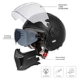 thumbnail image 4 of Casco de moto TRIANGLE de cara completa para todo terreno aprobado por el DOT, 4 of 6