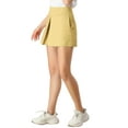 thumbnail image 4 of INSPIRE CHIC Women's Bow Tie High Waist Casual Paper Bag Shorts Beige M, 4 of 5