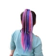 thumbnail image 2 of Accesorios para extensiones de cabello para niñas, pelucas coloridas, bandas para el cabello de belleza, tocados para niños, cuerda trenzada, coleta, adorno para el cabello, accesorios para el, 2 of 6