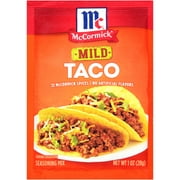 McCormick Mild Taco Seasoning Mix, 1 oz Envelope