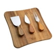 thumbnail image 2 of Juego Nuvó de 3 Cuchillos para Queso con Base de Madera, 2 of 4