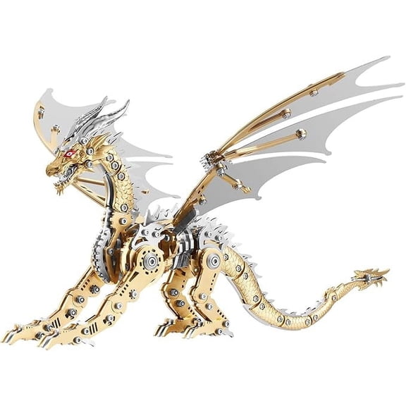 POKEMON  3D Metal Mechanical Dragon Puzzle DIY Engineering Building Model for Adults Home Office Desk Decor Gift
