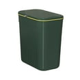 thumbnail image 2 of Cubo de basura colgante para cocina, cubo de basura con tapa Verde, 2 of 8