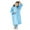 Blue, variant on WTXUE Raincoat for Kids 1PC Long Sleeve Hooded Ponchos Capa Impermeable Para Lluvia Boy'S and Girl'S Long Windproof and Rainproof Hooded Coat Button Top Womens Hooded Rain Coat | Blue S-XL