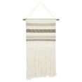thumbnail image 2 of Safavieh Sedona Harlon Bohemian Woven Wall Tapestry, Ivory/Grey, 2 of 3