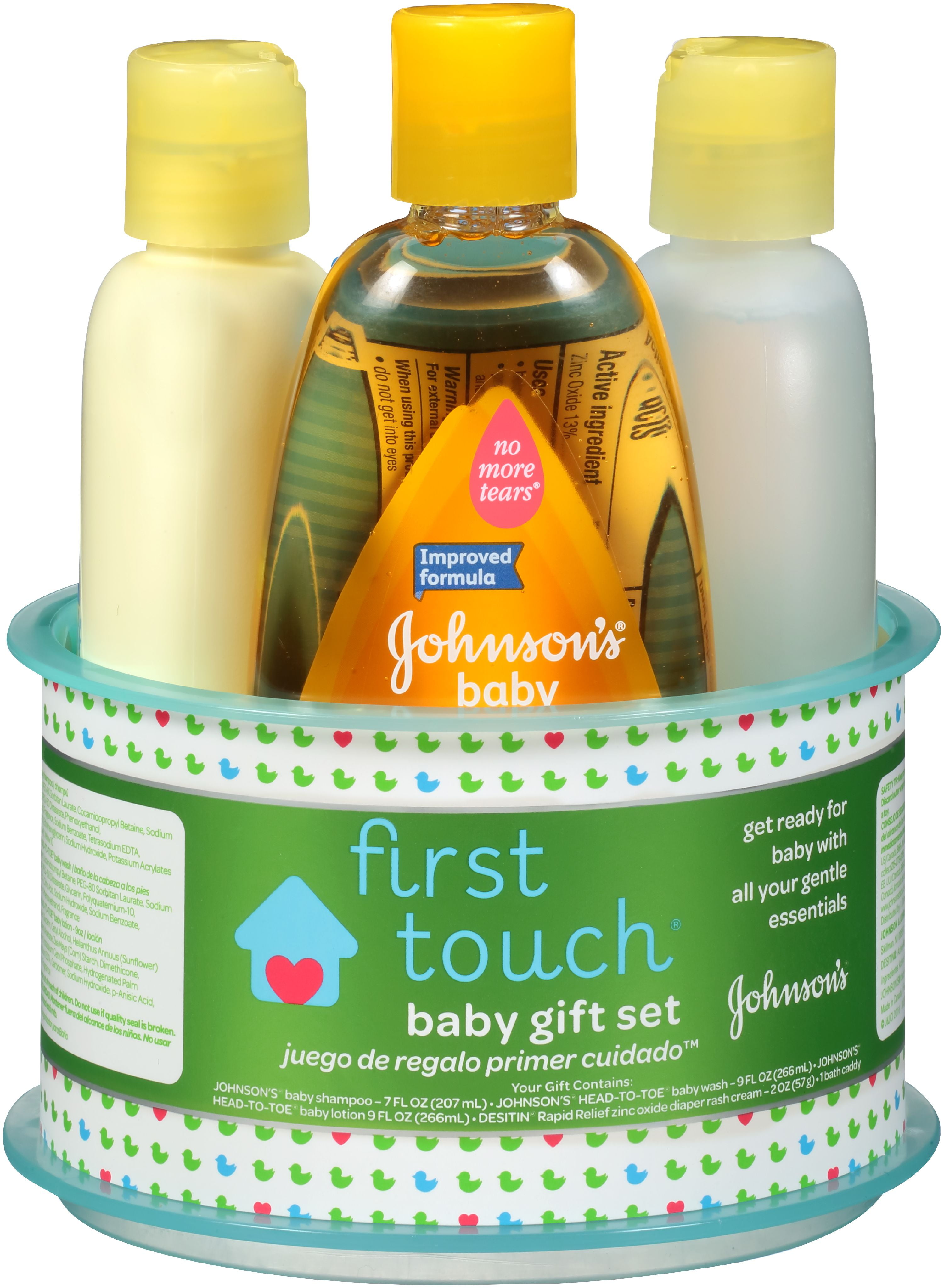 Johnson's First Touch Gift Set, Baby Bath and Baby Skin Care Products, 4  items - Walmart.com
